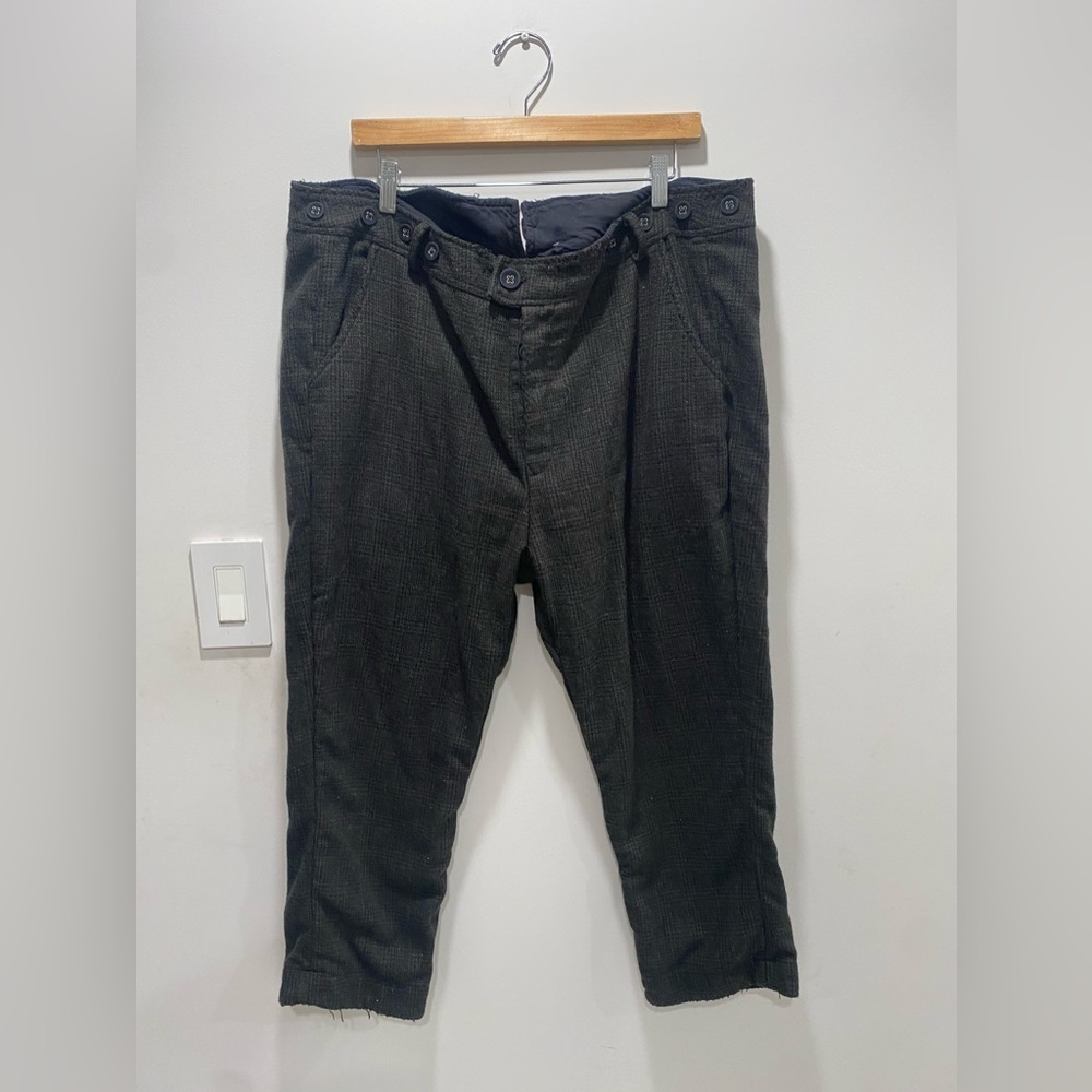 Magnolia pearl plaid wool Holmes Trousers in Ludwig.